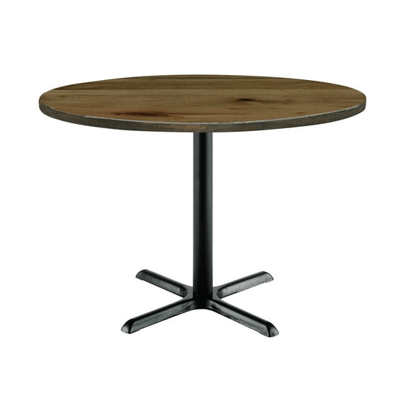 KFI Studios Urban Loft 3' Round Dining Table, Natural, Black X Base