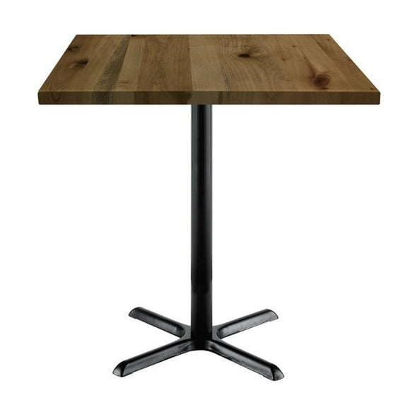 KFI Studios Urban Loft 3' Square Bistro Table, Natural, X Base