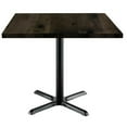 thumbnail image 1 of KFI Studios Urban Loft 3' Square Dining Table, Barnwood, X Base, 1 of 2