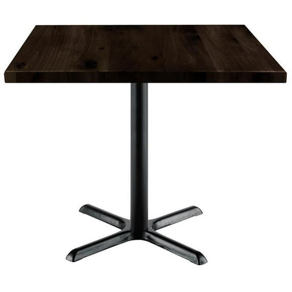KFI Studios Urban Loft 3' Square Dining Table, Espresso, X Base