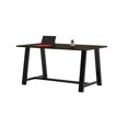 thumbnail image 1 of KFI Studios Urban Loft 6' x 3.5' Bistro Table, Solid Wood Espresso Top, 1 of 7
