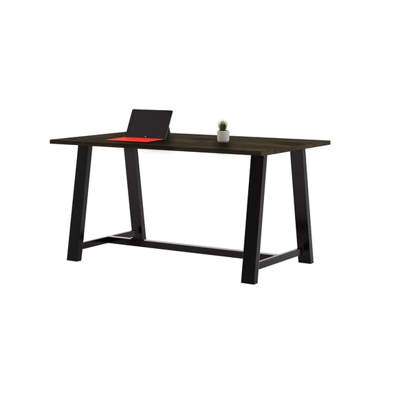 KFI Studios Urban Loft 6' x 3.5' Bistro Table, Solid Wood Espresso Top