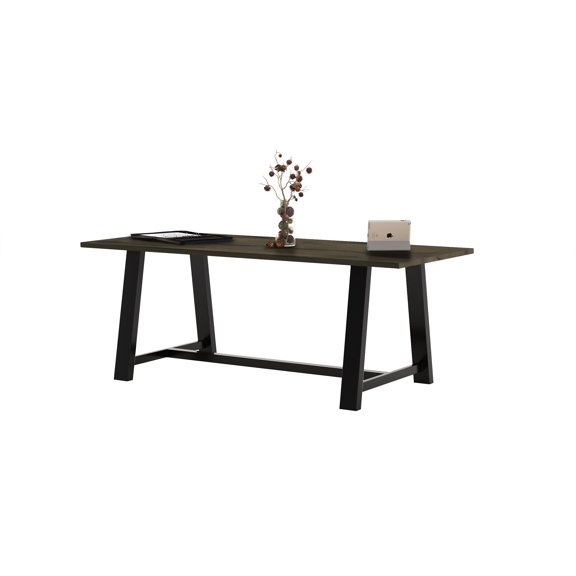 KFI Studios Urban Loft 7' x 3.5' Dining Table, Solid Wood Barnwood Top