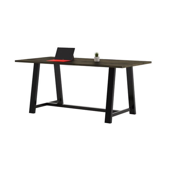 KFI Studios Urban Loft 7' x 3' Bistro Table, Solid Wood Barnwood Top