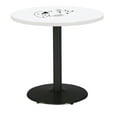 thumbnail image 1 of KFI Studios Whiteboard 2.5' Round Dining Table, Black Base, White, 1 of 1
