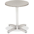 thumbnail image 1 of KFI Seating KFI 32in Round Stainless Steel X-basePedestal Table, 1 of 2