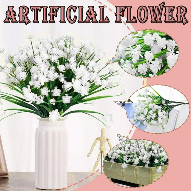 KFIWSZC 2PC Artificial Flower Latex Real Bridal Wedding Bouquet Home ...