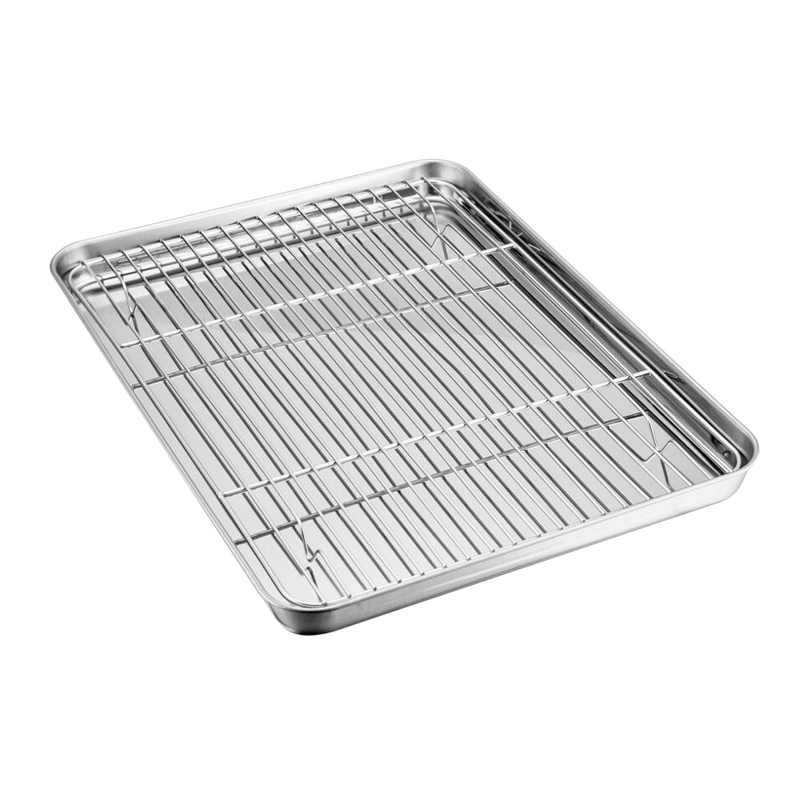 KFIWSZC Deals Baking Tray With Grill Stainless Steel Healthy Steel