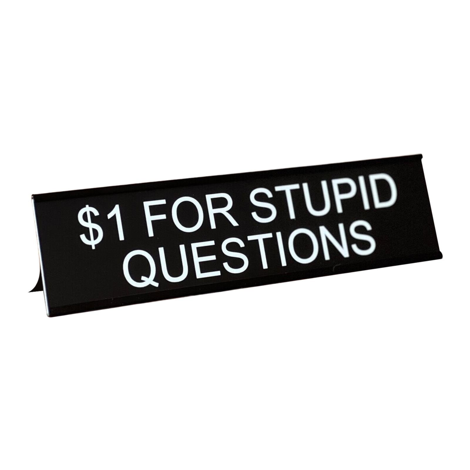 KFIWSZC Flash Deals Funny Office Decor Sign 1 Dollar For Questions