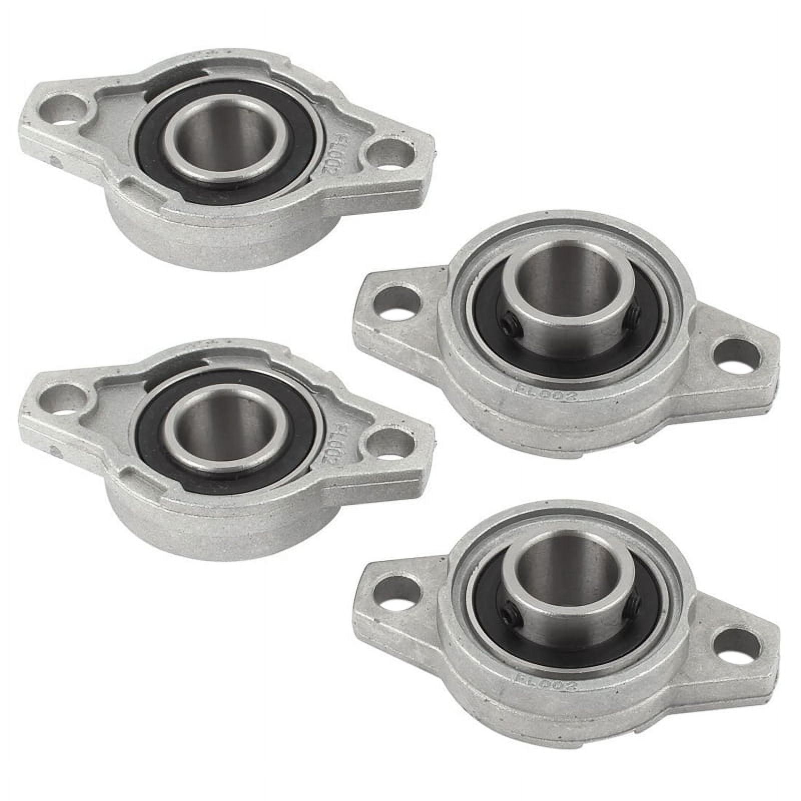 KFL002 FL002 Self Aligning Pillow Block Flange Bearing 15mm 4PCS ...