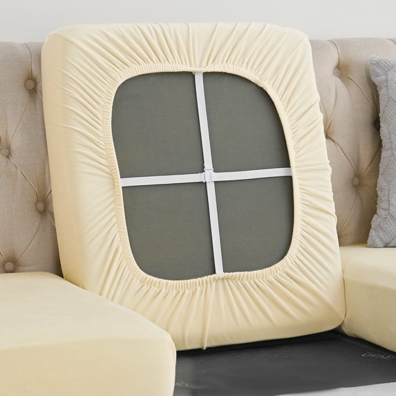 KFUIRDE Sofa-Style Full-Bag Sofa Cover, Polyester Full Coverage Couch Protector with Cat Scratch Resistant Fabric, Summer Cool Seat Cover for Living Room, Machine Washable Furniture Guard