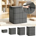 thumbnail image 1 of KFUIRDE Thickened Non-Woven Home Storage Bag, Large Capacity Zippered Organizer for Quilts & Clothes, Convenient Household Storage Solution, Medium B, 1 of 7