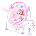 thumbnail image 1 of KFeng Baby Swing for Newborns-Electric Motorized Infant Swing, Bluetooth Music,Remote , Pink, 1 of 11