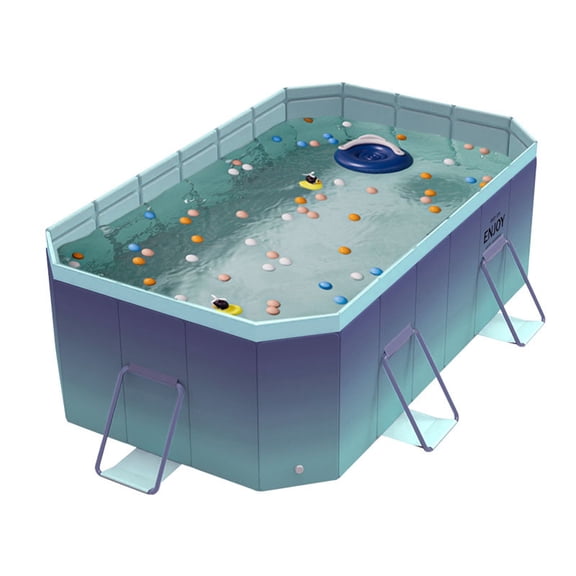 KFeng Foldable Swimming Pool for Kids and Adults, Outdoor Non-Inflatable Pool for Backyard Dog Pool