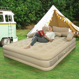 Coleman Queen Airbed with 48 Support Coils, Velvet-Like
