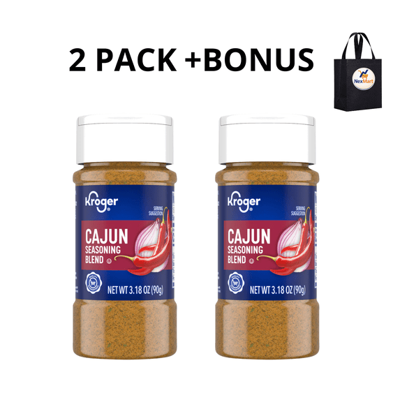 KG Cajun Seasoning Blend Shaker 3.18 oz , 2 Pack + Bonus
