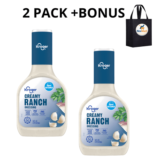 KG Creamy Ranch Dressing 16 fl oz 2 PK+ Bonus