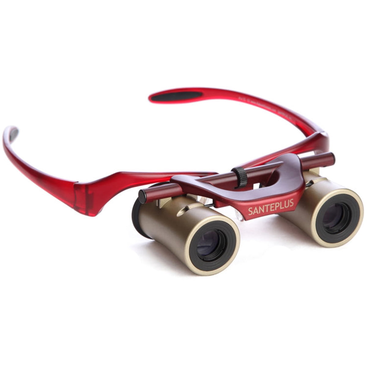 KabukiGlasses Opera Theater Binocular 4x13mm,     Hands-Free Autofocus with Ultra Bright Lens,      Gold/Red
