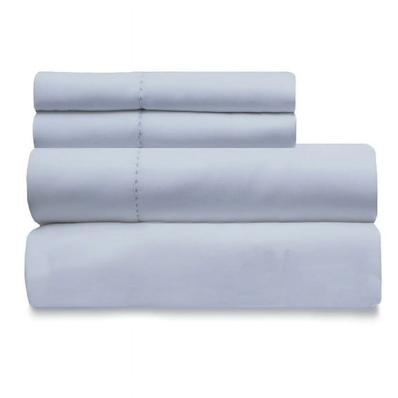 KG Linens 100% Organic Cotton Sheet Set, 15" Deep Pockets, Sateen Weave, 3 Piece Twin XL Bedding, Silver Grey