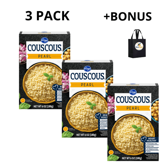 KG Pearl Couscous 6 oz . 3 Pack  + Bonus