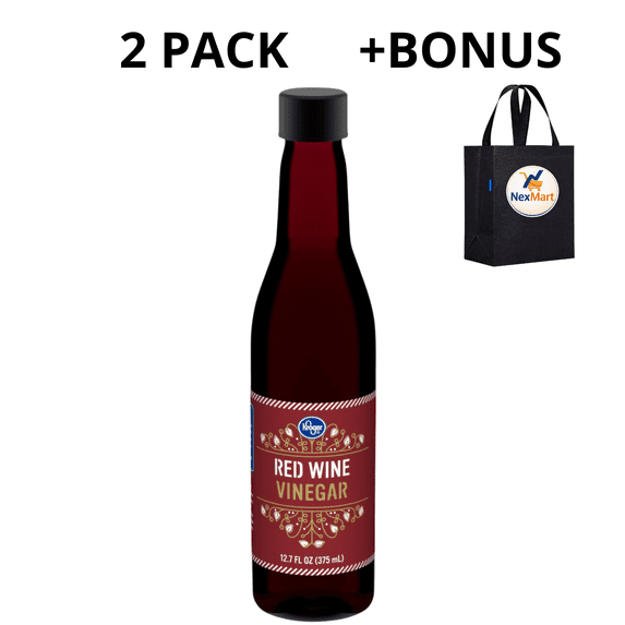 KG Red Wine Vinegar 12.7 FL OZ (375 mL) , 2 Pack + Bonus