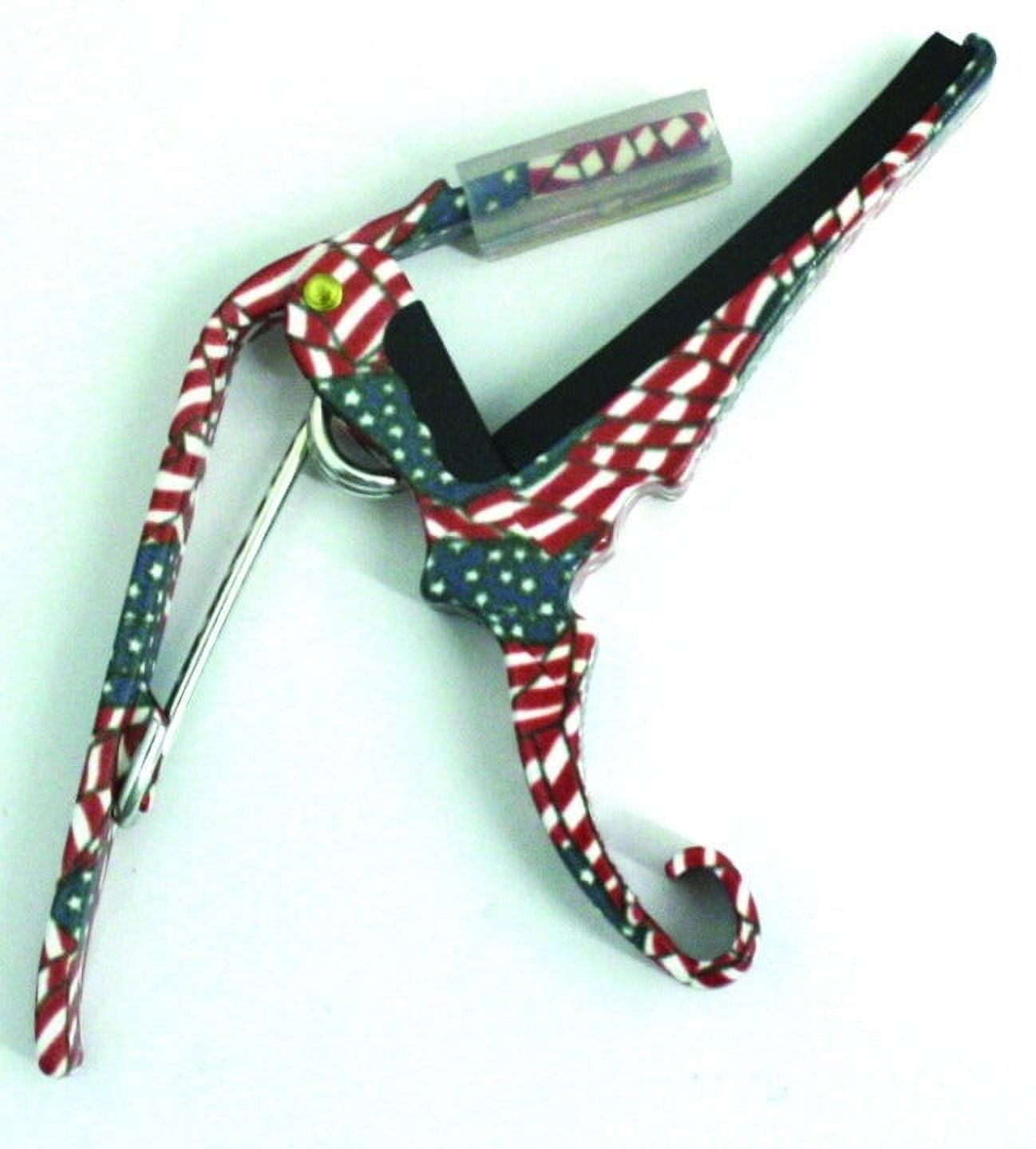 KG6F Kyser Quick Change Capo Red, White, Blue