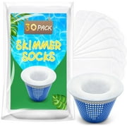 KGC 30 Pack Ultra Fine Mesh Pool Skimmer Socks for Inground/Aboveground Use Basket Cleaning Filter