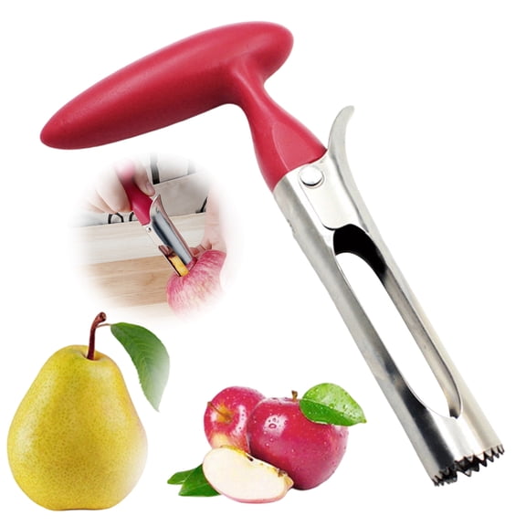 KGJQ 2 in 1 Apples Corer And Peeler, Stainless Steel Fruit Core Remover, Retractable Apples Slicer Tool for Pear, Kitchen Gadget