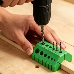 KGJQ 3D Printed Drill Guide Jig, 45° and 90° Drilling Angle Locator, Precision Woodworking Doweling Tool for Accurate Hole Positioning, Durable Drill Guide Block for DIY Craftsmen & Beginners