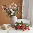 thumbnail image 1 of KGJQ Artificial Pompon Mum, 5 Heads Faux Mini Chrysanthemums Ball, Small Fake Flower Stem for Vase Filler, DIY Bouquet, Autumn Table Centerpiece, Flower Arrangements, 1 of 8