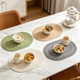 thumbnail image 1 of KGJQ Bohemian Placemat, Rustic Round Oval Placemat, Heat Insulation Table Mat, Dining Table Protector Trivet for Hot Dishes, 1 of 8
