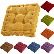 KGJQ Floor Cushion Pillow, Square Tufted Seat Cushion Thicken Corduroy Meditation Pillow Tatami Floor Cushion for Yoga Living Room Balcony Office Outdoor Decoration