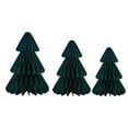 thumbnail image 1 of KGJQ Holiday Decor 3 Pcs Paper Honeycomb Tree Christmas Decoration 3d Centerpiece for Holiday Fireplace Mantel Festive Home Decor Party Supplies Unique, 1 of 8