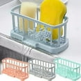 thumbnail image 1 of KGJQ Kitchen Sink Caddy Sponge Holder - Sponge Holder for Sink, Sink Tray Drainer Rack, Soap Dish Dispenser Brush Holder Storage Kitchen Accessories, 1 of 8