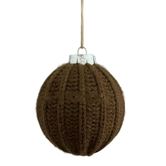 KGJQ Knitted Christmas Ball Decorations Handmade Knitted Christmas Ball Ornaments Rustic Crochet Decorations for Holiday Home Decor Farmhouse Tree