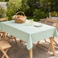 thumbnail image 1 of KGJQ Rectangular Tablecloth, Plastic Plaid Tablecloth, Waterproof Stain-Resistant Table Cover for Dining Table Outdoor Picnic Camping, 1 of 8