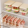 thumbnail image 1 of KGJQ Refrigerator Storage Box, with Lid, Clear Stackable Food Container, Microwave Safe Odor Resistant Freshness Keeper, for Fridge Organization, 1 of 8