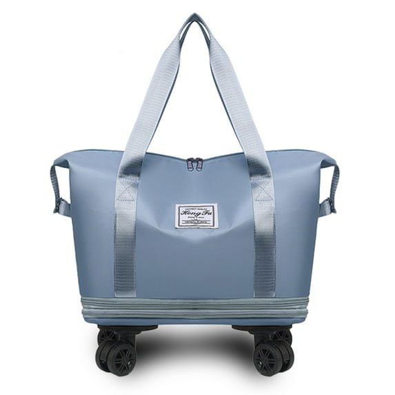 KGJQ Travel Duffel Bag for Women, Rolling Duffle Bag, Expandable Foldable Carry On, Large Weekend Bag with Spinner Wheels, 36-55L