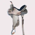 thumbnail image 1 of KGN International Leather Barrel Racing Horse Saddle, 15", 1 of 1