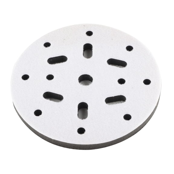 KGOJDYNFYSL 10pcs Interface Buffer Pad, Soft Density 6in 17 Holes Sponge Interface Cushion, Polishing Pad for Wooden Bowls and Uneven Surfaces, with Vibration Reduction and Dust Prevention