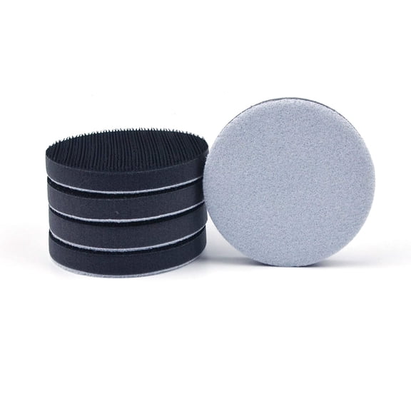 KGOJDYNFYSL 5 Pack 3 Inch (75mm) Foam Interface Pad, Hook and Loop Soft Foam Buffing Pad, Soft Density Buffer Backing Pad for 3" Sanding Discs, Drill, Mini RO Sander for Detail Sanding