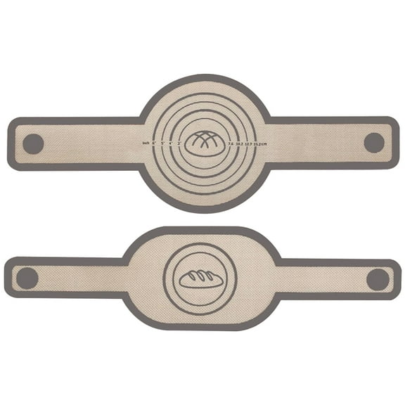 KGOTA 2Pcs Silicone Bread Sling for Dutch Oven Reusable Non-Stick Silicone Baking Mat Easy To Clean Bread Baking Long Handles Sling Platinum Silicone Kitchen Baking Pastry Bakery Accessories