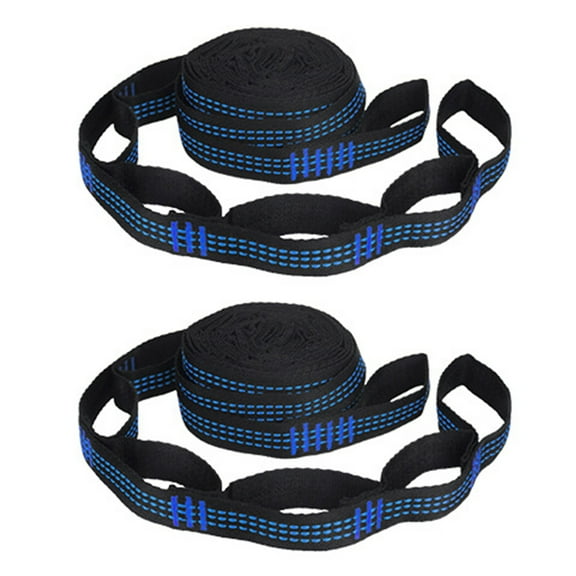 KGOTA 2pcs Hammock Strap Adjustable Strap Bandage Strong Camping Tree Straps Hanging Rope Load Bearing Hammock Rope Belts
