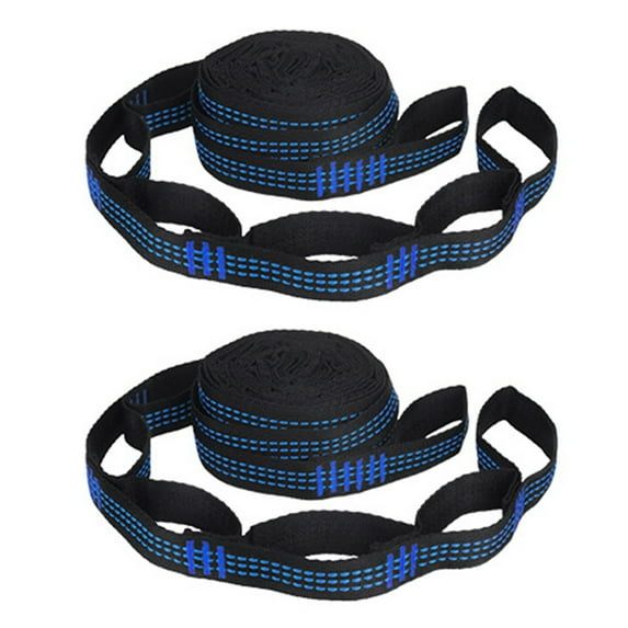 KGOTA 2pcs Hammock Strap Adjustable Strap Bandage Strong Camping Tree Straps Hanging Rope Load Bearing Hammock Rope Belts