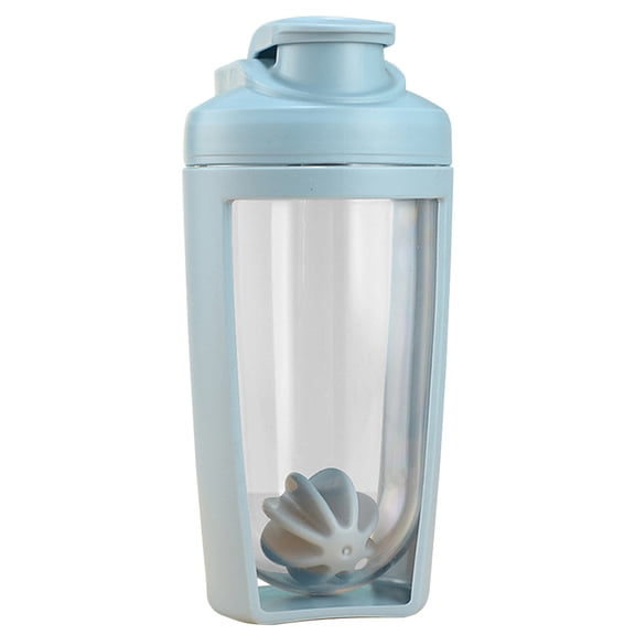 KGOTA 500ml Fitness Shaker Cup with Whisk Ball Protein Stirring Bottle Leak Proof Protein Powder Mixer Cup for Protein Mixes Supplement Shakes