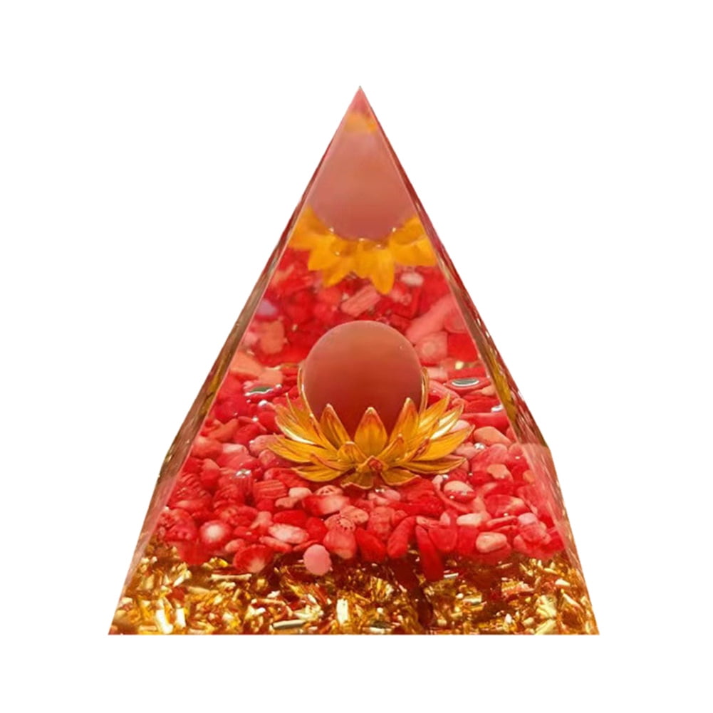 KGOTA Crystal Orgone Pyramid Healing Energy Generator Home Office Decor ...