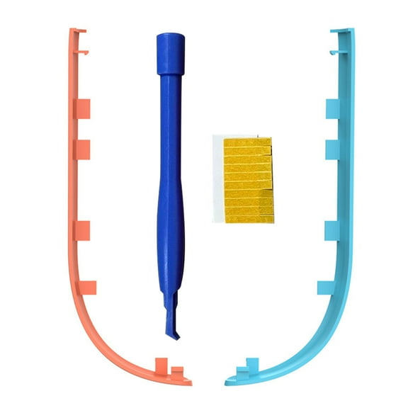 KGOTA For 2 Joy-con Controllers Decorative Stripsleft Red Right Blue)