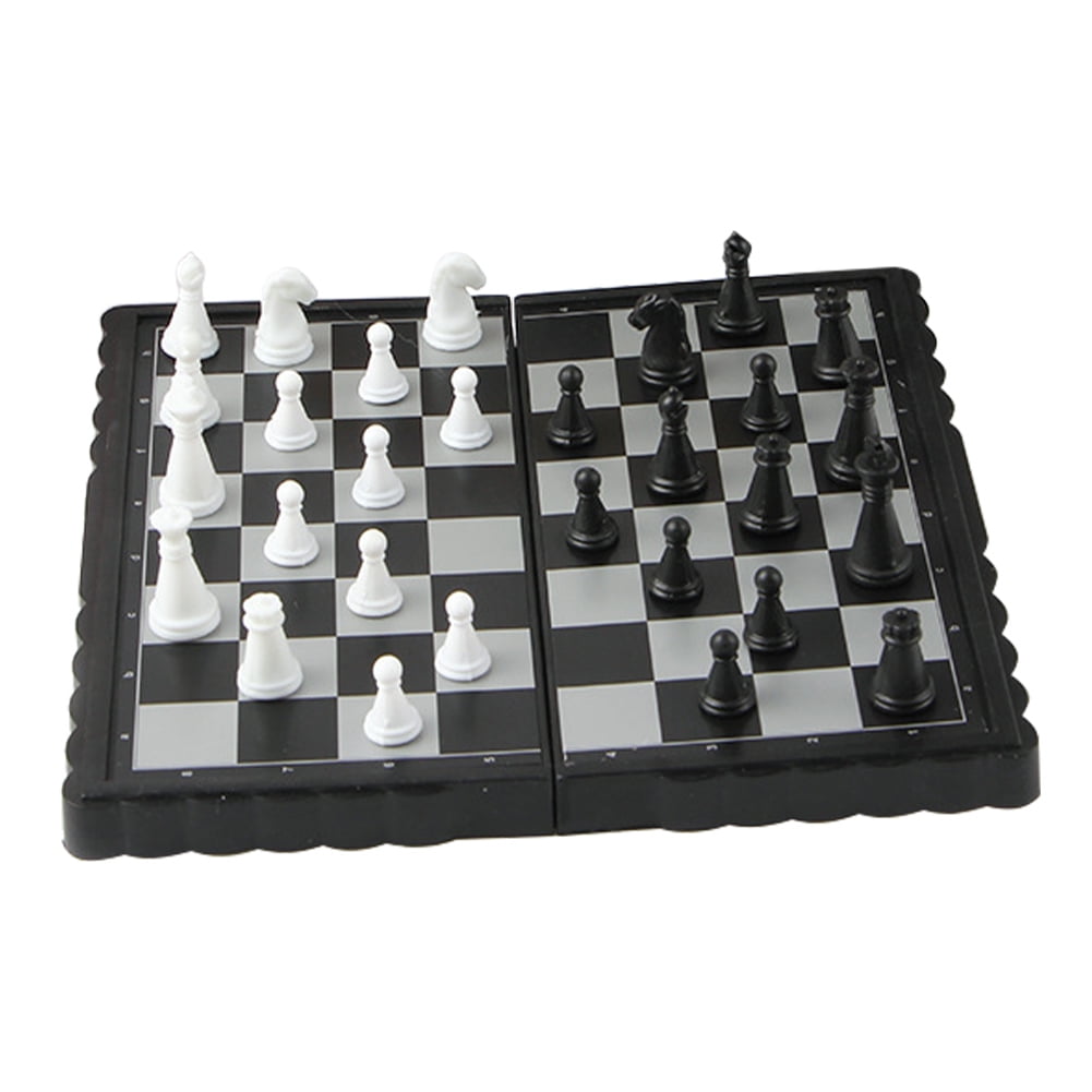 KGOTA Mini International Chess Magnetic Board Games Folding Chessmen ...