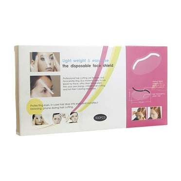 KGOTA Plastic Disposable Face Shields Transparent Bath Visor for Adults (50pcs)