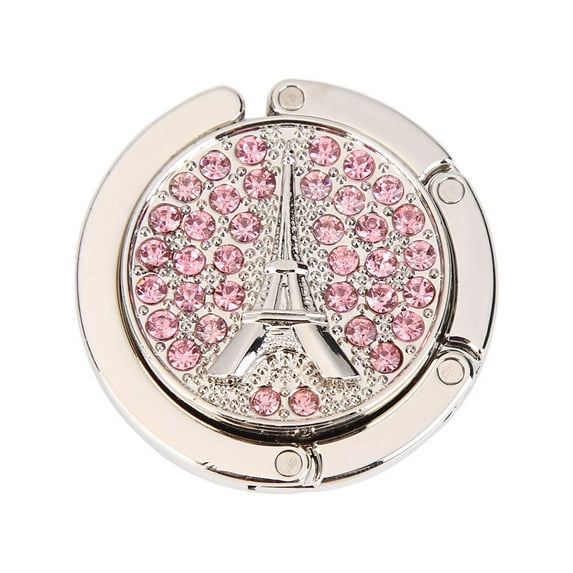 KGOTA Portable Metal Foldable Bag Hook Handbag Holder Purse Hanger (CAFP02 Pink)